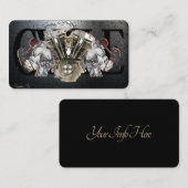 Stylische Motorrad-Visitenkarte Visitenkarte (Vorne/Hinten)