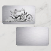 Stylische Motorrad-Visitenkarte Visitenkarte (Vorne/Hinten)