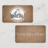 Stylische Motorrad-Visitenkarte Visitenkarte (Vorne/Hinten)