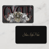 Stylische Motorrad-Visitenkarte Visitenkarte (Vorne/Hinten)