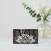 Stylische Motorrad-Visitenkarte Visitenkarte (Stehend Vorderseite)