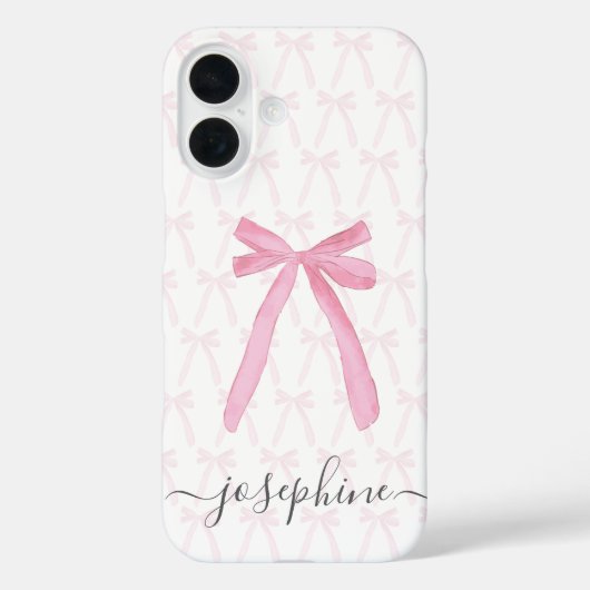 Stylische niedliche rosa Ästhetik Ribbonbows nach Case-Mate iPhone Hülle (Rückseite)
