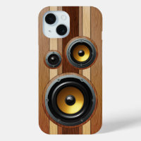Stylische Retro-Holzkorn-Lautsprecher
