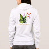 Stylische Schmetterlinge Hoodie (Rückseite)