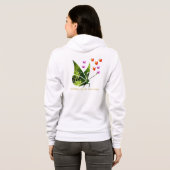 Stylische Schmetterlinge Hoodie (Schwarz voll)
