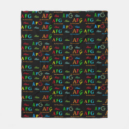 stylische schwarze Decke mit Farbnamen