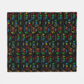 stylische schwarze Decke mit Farbnamen (Vorderseite (Horizontal))