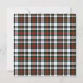 Stylische Stewart Dress Tartan Custom Holiday Part Einladung (Rückseite)