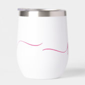 Stylische Typografie Name Valentine Water Flasche (Rechts)