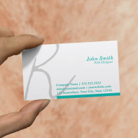 Stylische Typografie Web Design Business Card