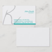 Stylische Typografy Accountant-Visitenkarte Visitenkarte (Vorne/Hinten)