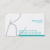 Stylische Typografy Accountant-Visitenkarte
