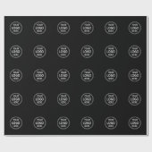 Stylische und moderne kundenspezifische Kreationen Geschenkpapier (Flach)