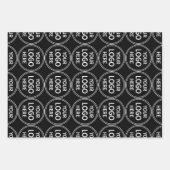 Stylische und moderne kundenspezifische Kreationen Geschenkpapier Set (Vorderseite)