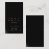 Stylische vertikale Schlichte, einfache Visitenkar Visitenkarte (Vorne/Hinten)