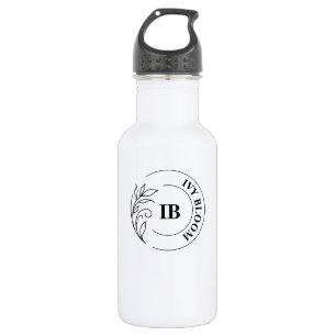 Stylische Wasserflasche mit Monogramm (532 ml)