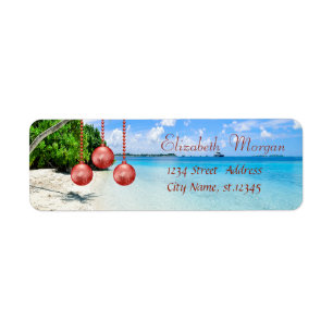 Stylische Weihnachten, Strand, Weihnachtskugeln