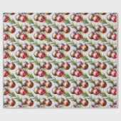 Stylische Weihnachtsbaum-Ornamente Feiertag Geschenkpapier (Flach)