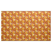 stylischer 70er Retro-Modestoff - Katze Kätzchen Stoff (Yard (91,4 cm))