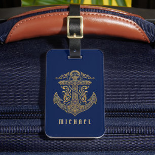Stylischer Anker-Taschenanhänger für Urlaubs- und Gepäckanhänger