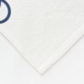Stylischer Anker und Seil Fleecedecke (Ecke)