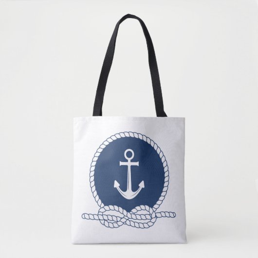 Stylischer Anker und Seil Tasche (Vorderseite)