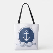 Stylischer Anker und Seil Tasche (Rückseite)