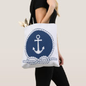 Stylischer Anker und Seil Tasche (Von Nahem)
