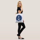 Stylischer Anker und Seil Tasche (Am Model)
