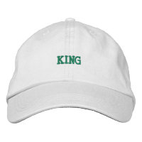 Stylischer, anpassbarer Hut mit elegantem König be