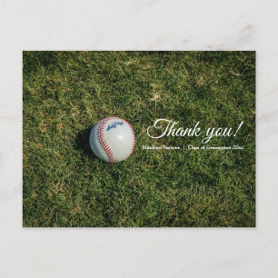 Stylischer Baseball Einfache Sportliche Dankes-Pos Postkarte