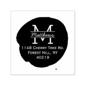 Stylischer, benutzerdefinierter Monogramm-Tintento Permastempel (Design)