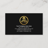 Stylischer Beruflicher Graustrainentreiber Visitenkarte (Rückseite)