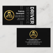 Stylischer Beruflicher Graustrainentreiber Visitenkarte (Vorne/Hinten)