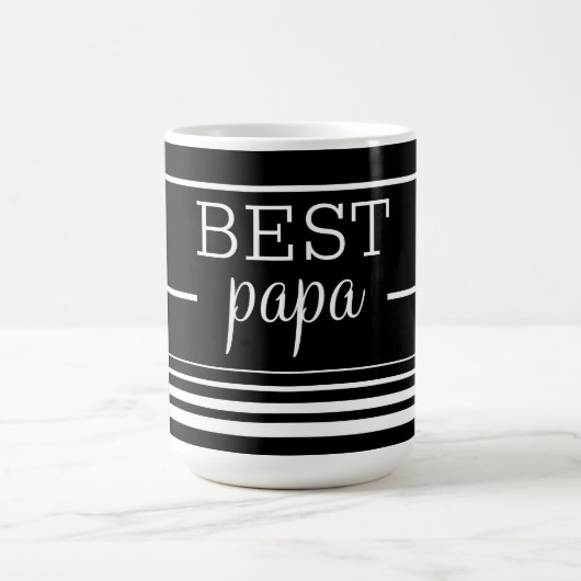 Stylischer bester Papa Kaffeetasse (Mittel)