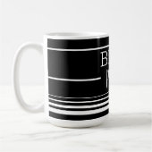 Stylischer bester Papa Kaffeetasse (Links)