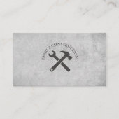 Stylischer Betonhandyman Bauschreiner Visitenkarte (Vorderseite)