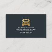 Stylischer Blue Transport Frame Trucker Fahrer Visitenkarte (Rückseite)