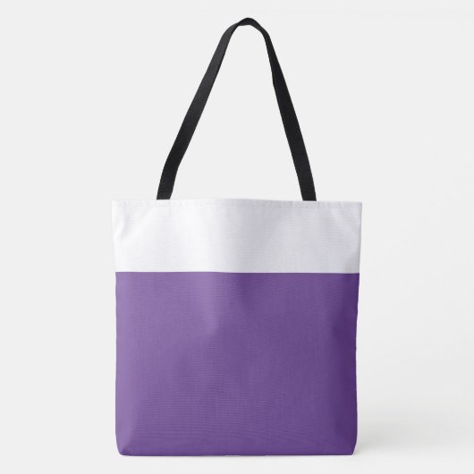 Stylischer, breiter Hübscher Lila Farbblock Tasche (Vorderseite)