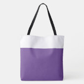 Stylischer, breiter Hübscher Lila Farbblock Tasche (Rückseite)