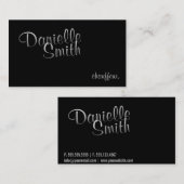 Stylischer Chauffeur für Ihre Calligraphie Visitenkarte (Vorne/Hinten)