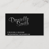 Stylischer Chauffeur für Ihre Calligraphie Visitenkarte (Rückseite)