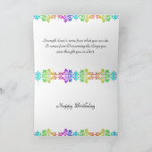 Stylischer Cheerleader Champion Inspiration Zitat  Karte (Innenseite)