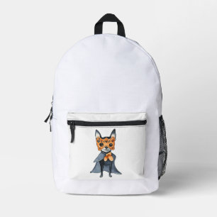 stylischer Chihuahua Krieger für Herodog-Liebhaber Bedruckter Rucksack