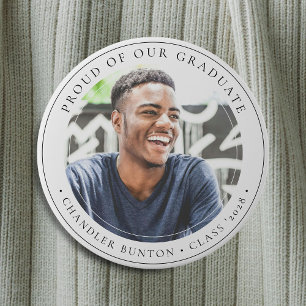 Stylischer Custom Graduate Foto Abschluss Button