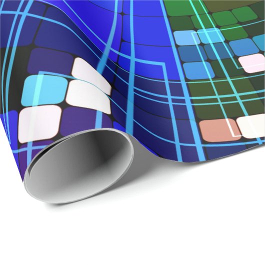 Stylischer Data Internet Storage Online Geschenkpapier (Rolleneckpunkt)