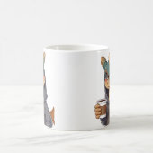 Stylischer Drache für Kaffeeliebhaber!  Kaffeetasse (Mittel)