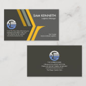 Stylischer Eagle Wings Border Gründer, CEO Visitenkarte (Vorne/Hinten)