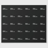 Stylischer editierbarer Retro-Modern-Name (oder an Geschenkpapier (Flach)