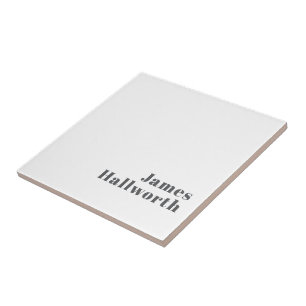 Stylischer editierbarer Retro-Modern-Text Grau Fliese